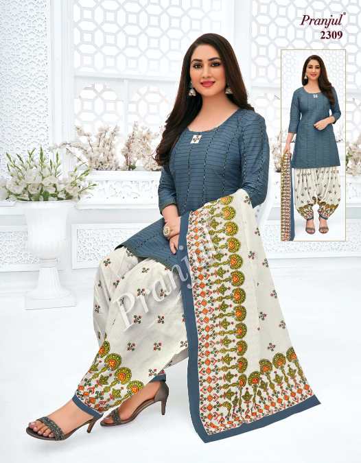 Priyanshi 23 Casual Wear Cotton Printed Designer Dress Material Collection